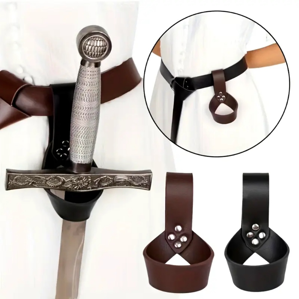 Men'S Viking Accessories - Medieval Knight Viking Sword Sheath PU