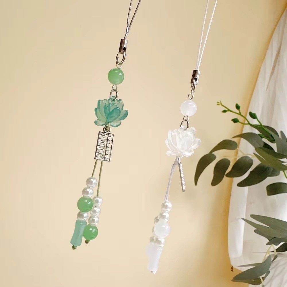 Men'S Accessories Chain - Jewelry Accessory Chinese-style Beaded Lotus Pendant