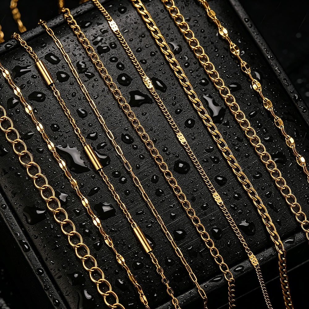 Men'S Accessories Chain - 2meter Stainless Steel Lips NK Long