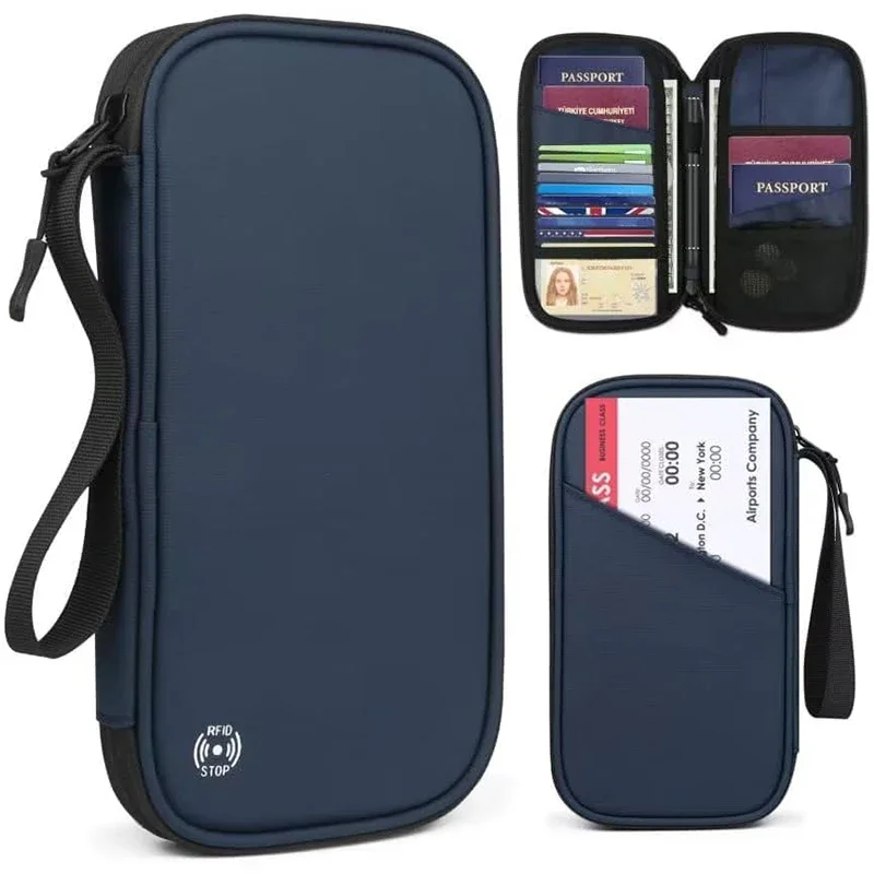 Men'S Accessories Travel Bag - Lightweight Family Travel Passport Cover Wallet