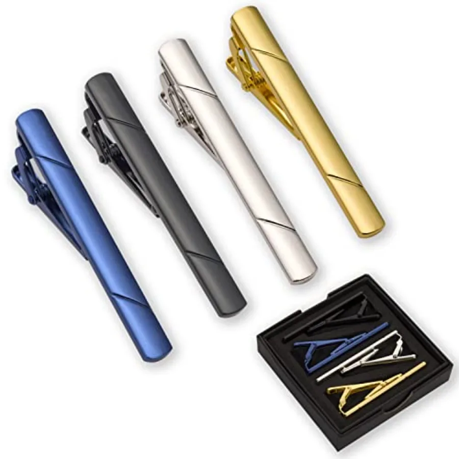 Men Accessories Fashion - 4Pcs Tie Clips For Men Tie