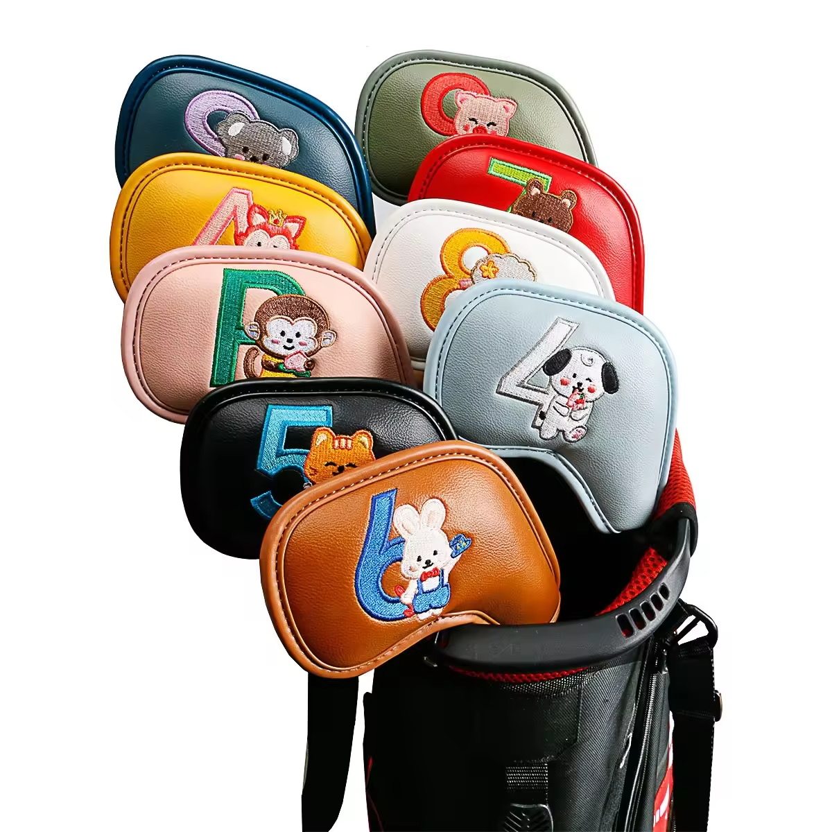 Men'S Accessories Golf - 9Pcs Cute Cartoon Animal Golf Iron