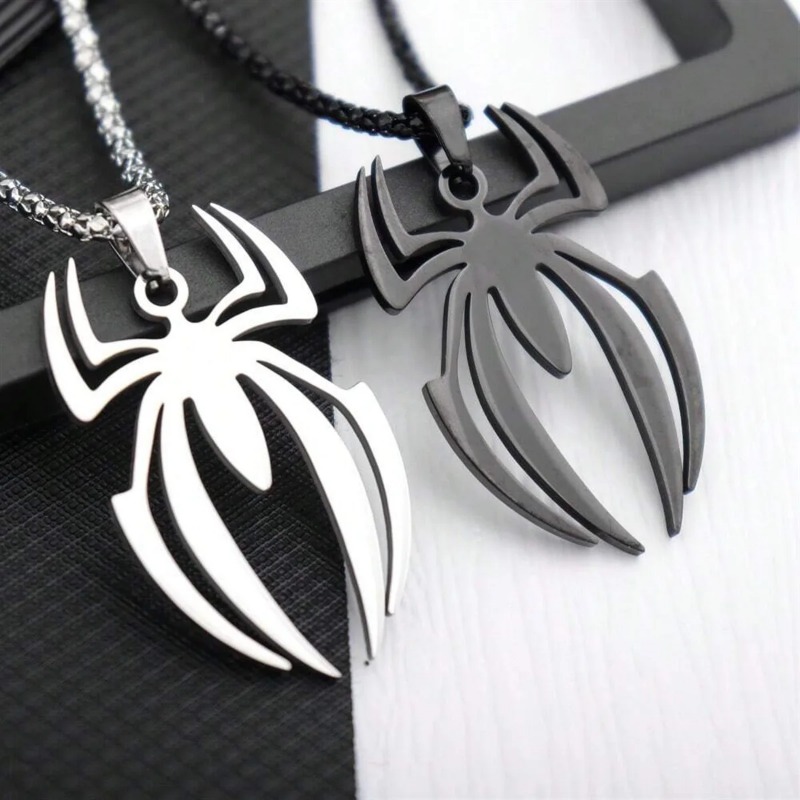 Men'S Accessories Chain - Gothic Spider Shape Necklace Stainless Steel