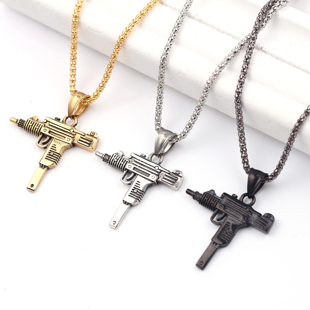 Punk Uzi Pistol Machine Gun Ne - огляд і ціна Men Accessories Fashion