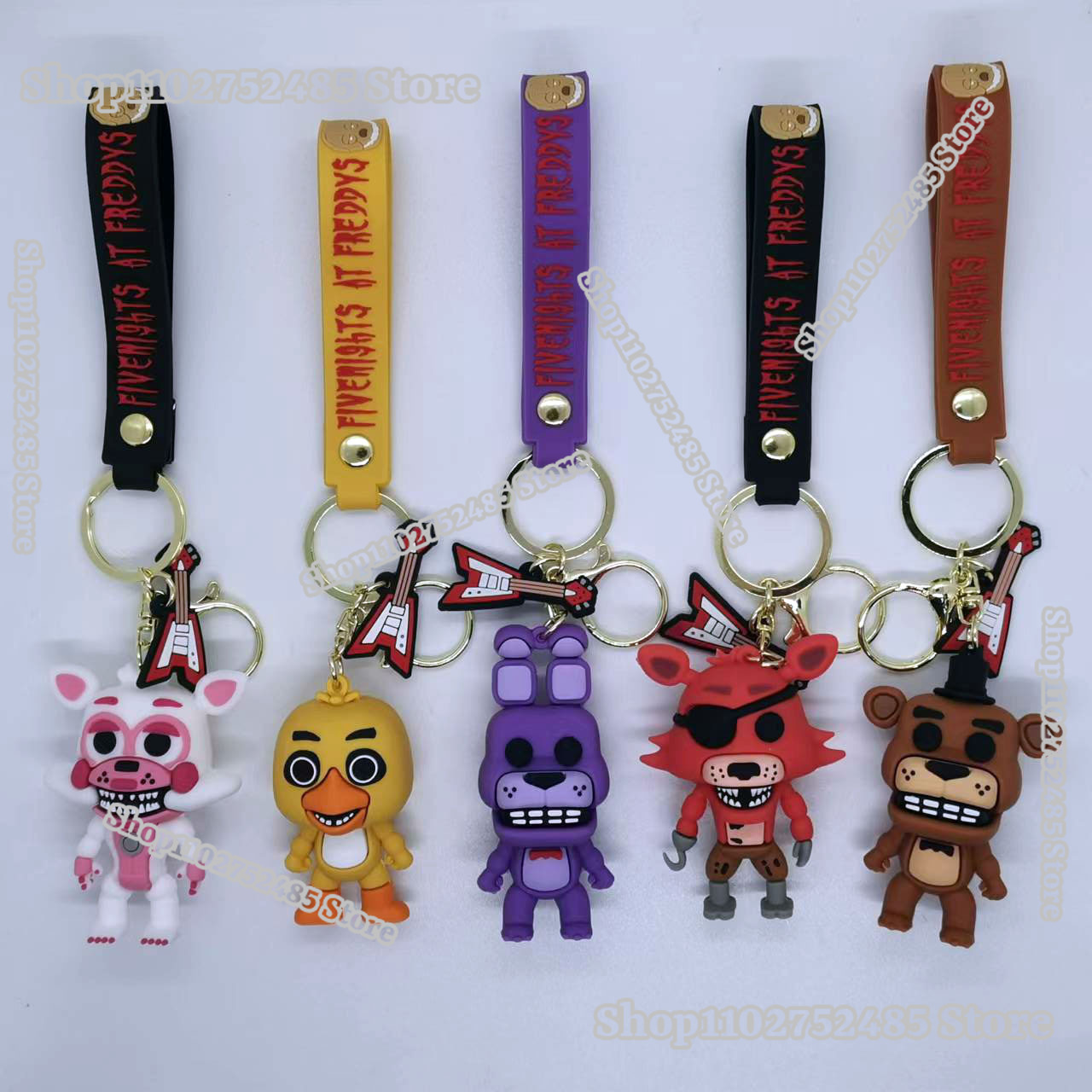 5pcs Cartoon Anime FNAF Figure - огляд і ціна Men Accessories Ring