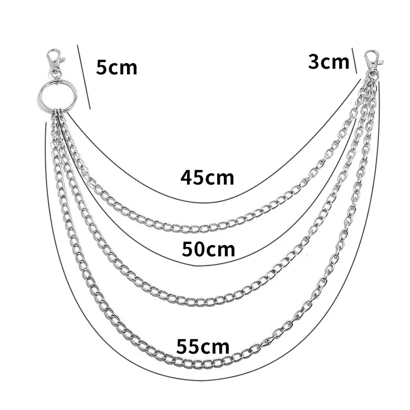 Layer Metal Belt Chain Punk Ho - огляд і ціна Men'S Accessories Chain