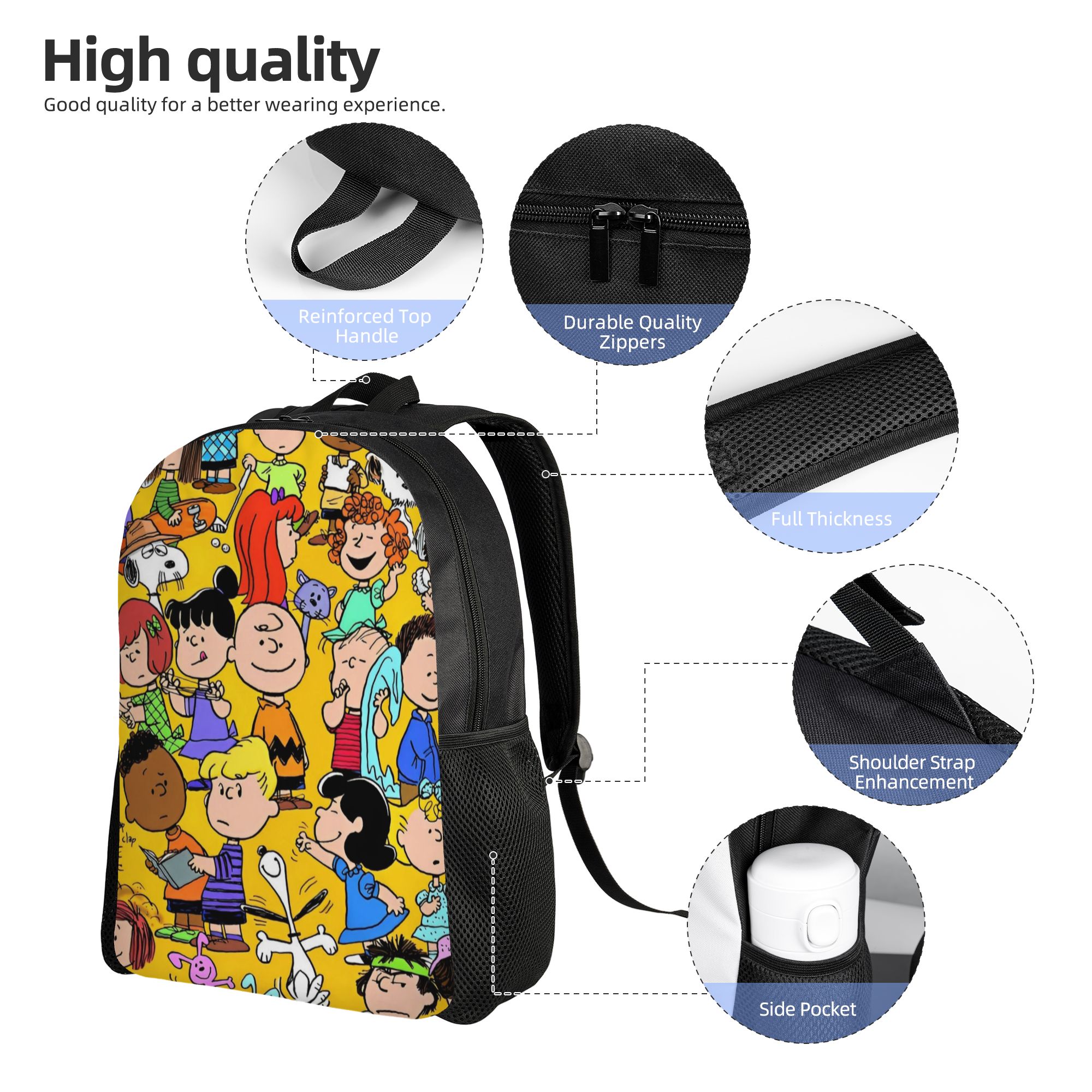Snoopy Peanuts Fashion Backpac - огляд і ціна Men'S Accessories Travel Bag