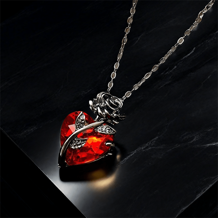 1pc Charming Rose Heart Pendan - огляд і ціна Men'S Accessories Chain