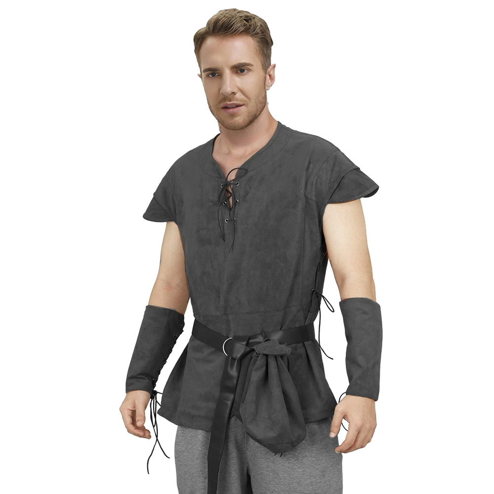 Men's Medieval Lace Up Tunic S - огляд і ціна Men'S Viking Accessories