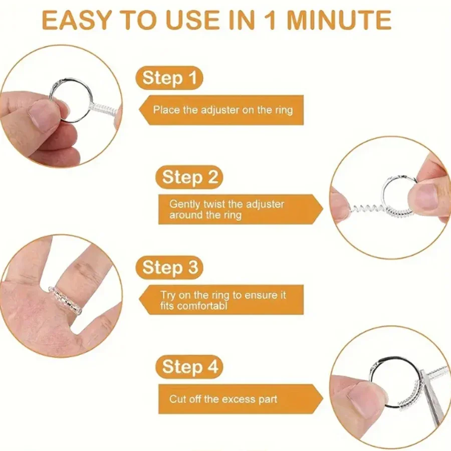 4/8pcs-Ring Size Adjuster-Invi - огляд і ціна Men Accessories Ring