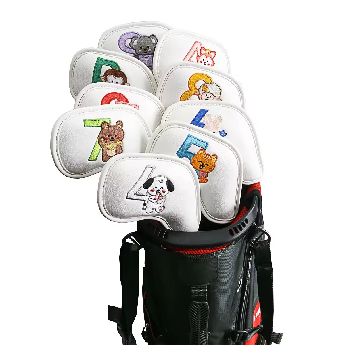 9Pcs Cute Cartoon Animal Golf  - огляд і ціна Men'S Accessories Golf
