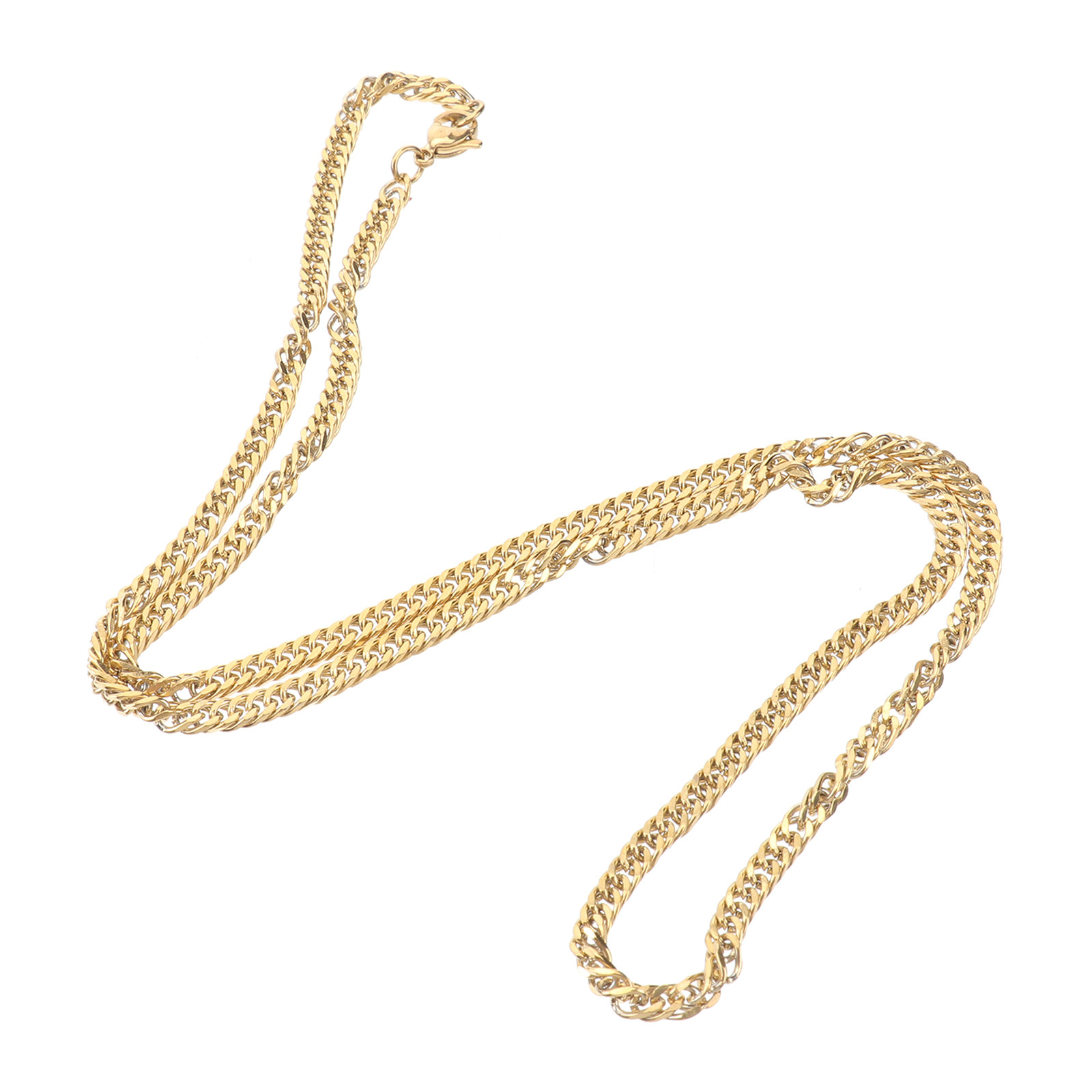 1Pcs Golden Double Buckle Chai - огляд і ціна Men'S Accessories Chain
