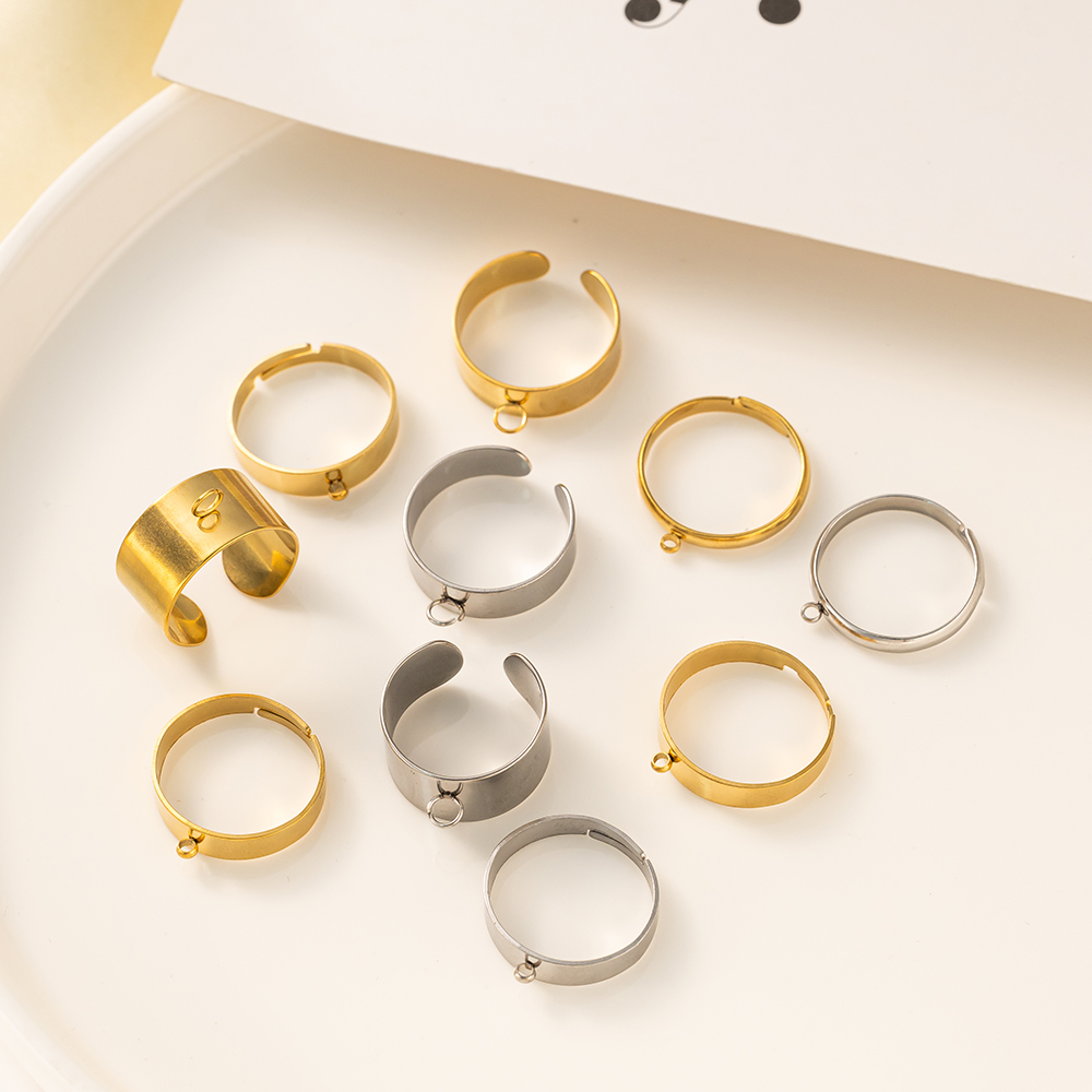 5pcs/Lot Stainless Steel Gold  - огляд і ціна Men Accessories Ring