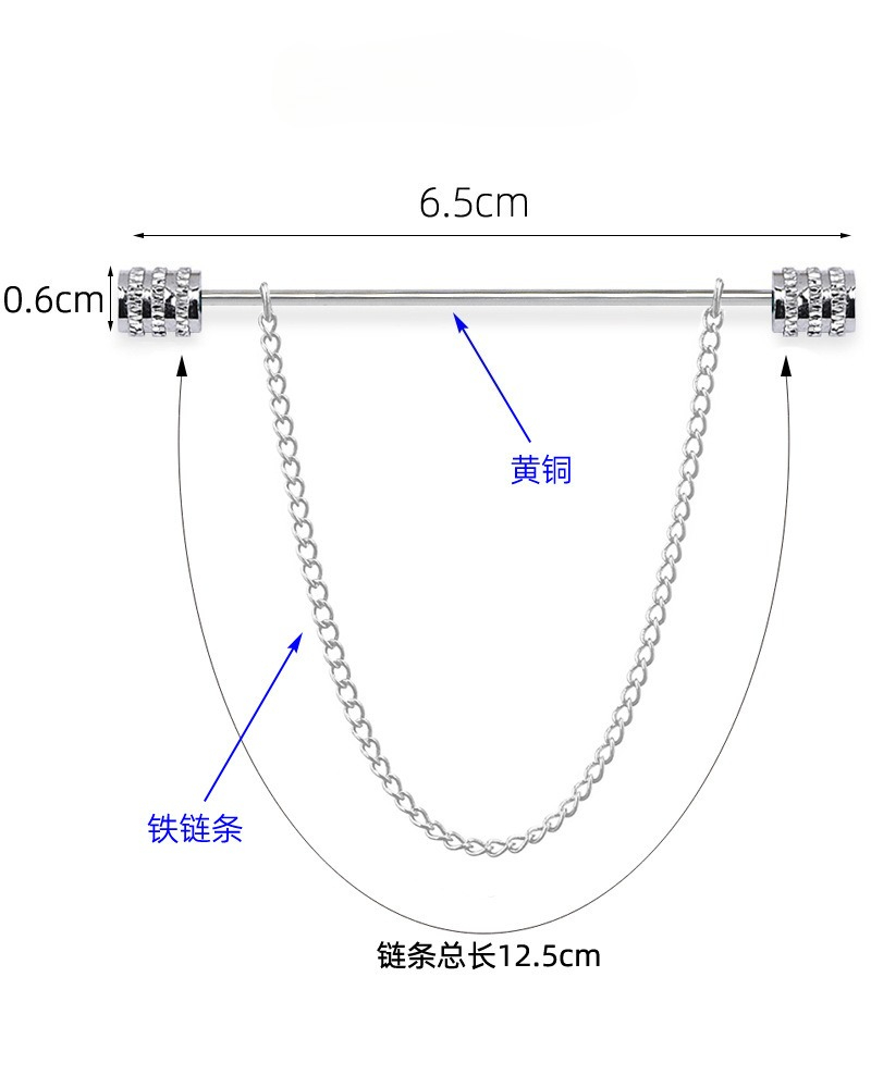 New Men's Brooch for Shirt Sta - огляд і ціна Men Accessories Fashion