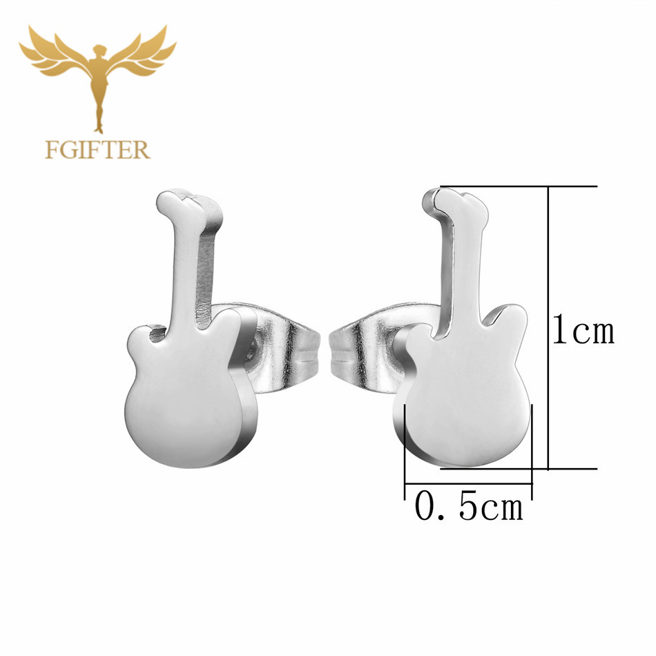 12 Pairs Music Guitar Earrings - огляд і ціна Men Accessories In Store