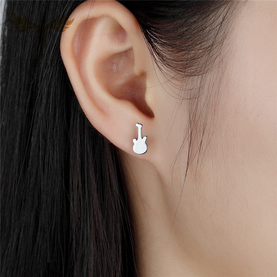 12 Pairs Music Guitar Earrings - огляд і ціна Men Accessories In Store