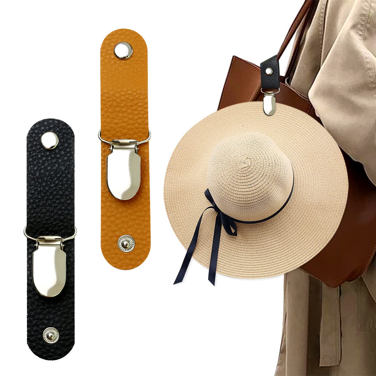 PU Leather Hat Clip for Travel - огляд і ціна Men'S Accessories Travel Bag
