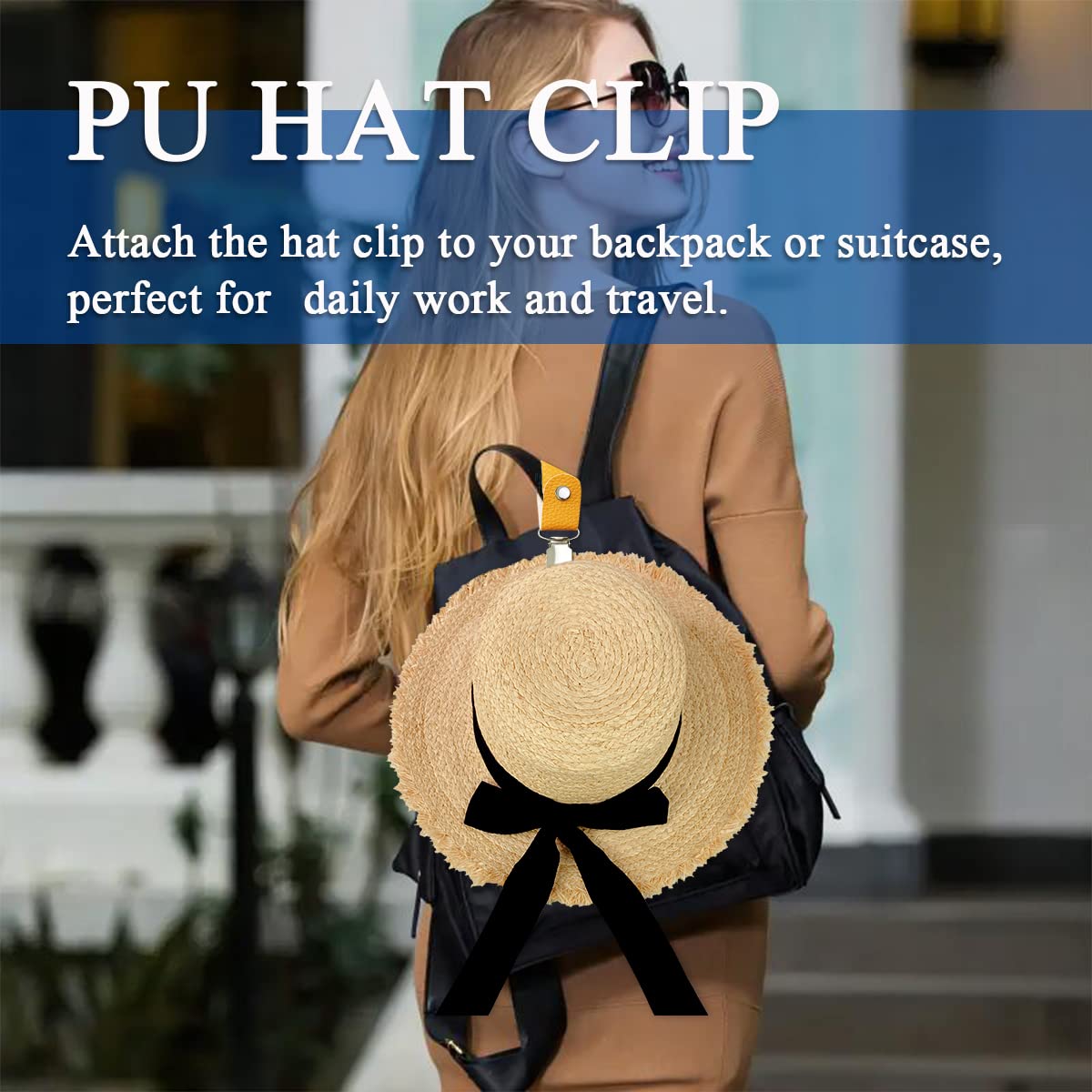 PU Leather Hat Clip for Travel - огляд і ціна Men'S Accessories Travel Bag