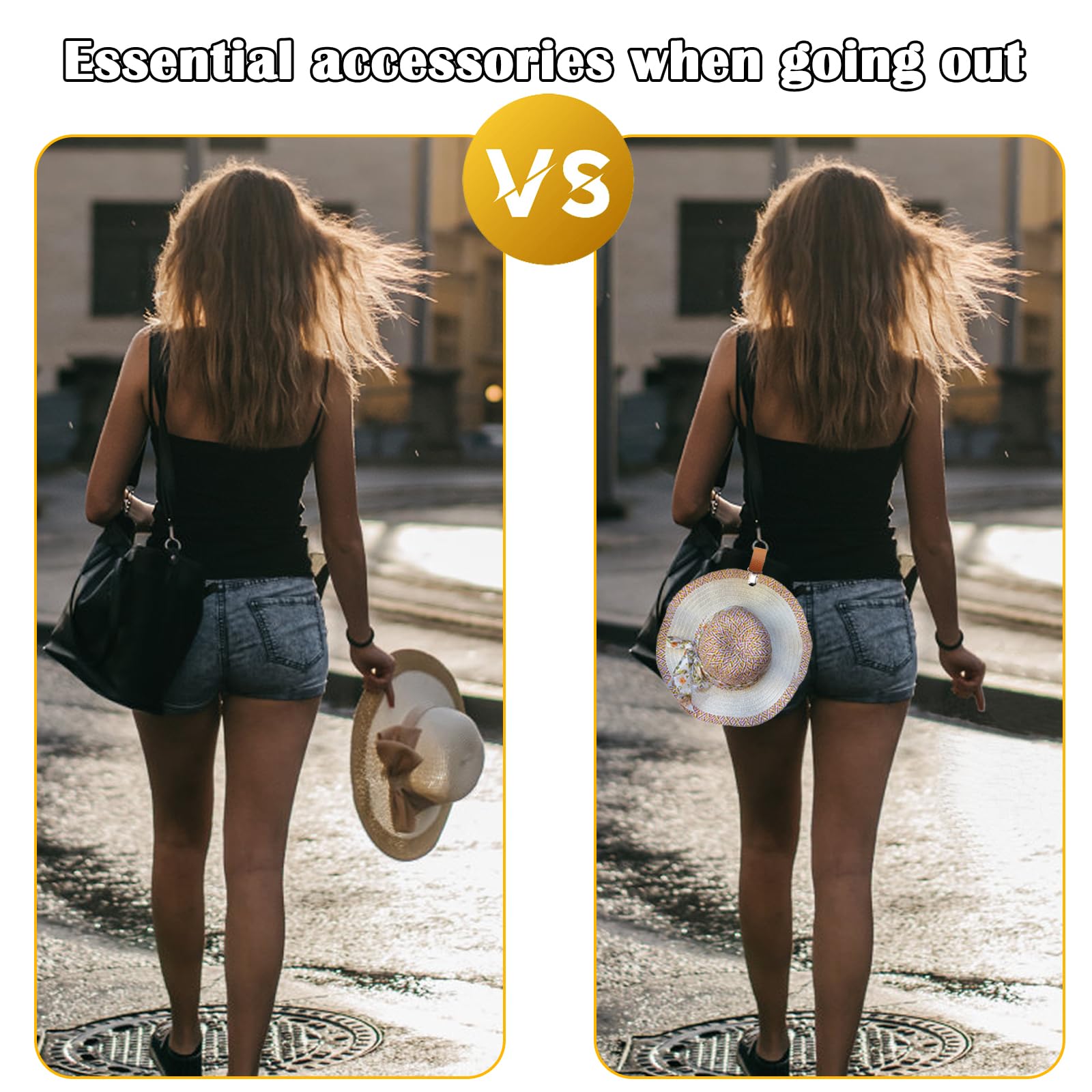 PU Leather Hat Clip for Travel - огляд і ціна Men'S Accessories Travel Bag